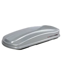 Box tetto per auto nordrive 430 litri in abs argento lucido - n60011 Promozione Esclusiva