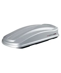 Box tetto per auto nordrive 630 litri in abs argento lucido - n60026 Prezzo Scontato