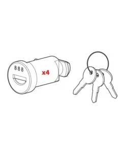 Spedito Oggi Set 4 cilindri serratura serie n e 3 chiavi