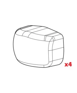 Set 4 tappi per barre helio, yuro, nowan99972 Solo Oggi