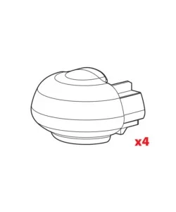 Set 4 tappi per barre alumia, rail-pro, in-rail alun99994 Compra Online