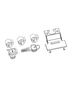 Serratura di ricambio per portabici foldclickyck675 Occasione