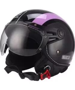 Spedizione Espresso Casco moto sparco "sp501" nero/viola, tg m
