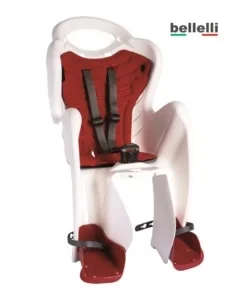 Bellelli seggiolino bici posteriore mr fox bianco rosso Promozione Esclusiva