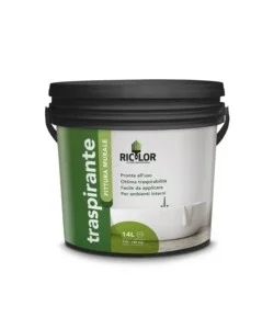Compra Oggi Stesso Pittura murale traspirante ricolor bianco 14 l