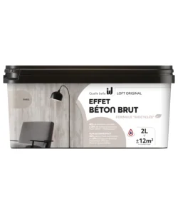 Ultime Pezzi Pittura decorativa effetto cemento initiatives decoration "loft original" tortora 2000 ml