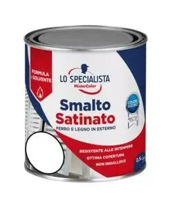 Compra Oggi Stesso Smalto solvente satinato 0,5 lt. bianco