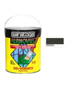 Compra Online Smalto gel antiruggine saratoga "fernovus" micaceo nero 2,5 lt