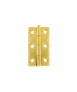 Ultimissimo Modello Cerniere con spina fissa ferro ottonato 37 x 70 mm. 2 pz.