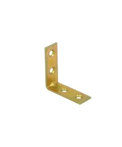 Affare Lastrine di giunzione ad angolo - 40 x 40 mm. - zincato giallo - 4 pz.