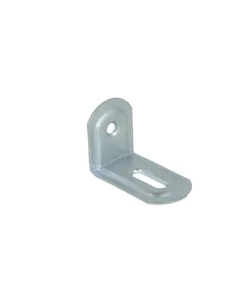 Ultima Occasione Lastrine ad angolo con asola in acciaio zincato bianco 23x28x38 mm. 4 pz.