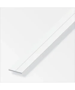 Barra piatta 11.5x2 pvc bianco - 1 metro. A Buon Prezzo