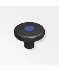 Affare Manopole m8 pvc nero fil acc 1 pezzo.