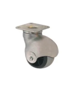 Ultima Occasione Ruota sferica piroettante in gomma grigia ø 45 mm. con piastra