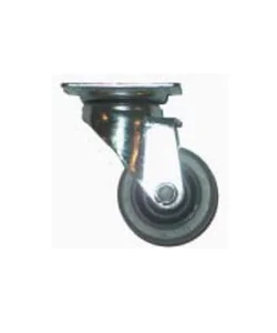 Ultime Pezzi Ruota piroettante in gomma ø 50 mm. con piastra
