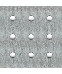 Affare Lamiera in alluminio naturale con perforazione tonda 250 x 500 x 1,5.