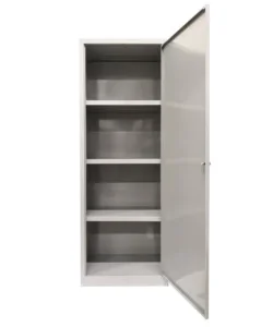 Armadio multiuso in metallo grima con 3 piani, 60x40x167 cm Pagamento Sicuro