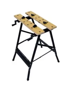 Ultima Occasione Banco da lavoro con morsetti regolabili, pieghevole e salvaspazio, 56x62x77 cm - grima