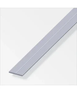 Barra piatta 11.5x2 alluminio naturale - 1 metro. Soddisfatti O Rimborsati