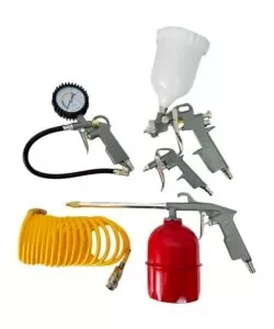 Spedito Oggi Kit 5 utensili con attacco rapido per compressore d'aria system+