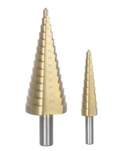 Set 2 punte a scalini ribimex "prfex2/b" in acciaio hss placcate in titanio 4 - 30 mm Must-Have