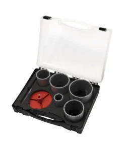 Set valigetta 5 seghe a tazza diamantata ribimex "prscdx5/m" ø 33 53 67 73 83 Offerta Limitata