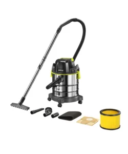 Ultimissimo Modello Aspiratore solidi liquidi a batteria ryobi "r18wdv-0" 18v 18l, solo corpo macchina