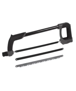 Seghetto orientabile per metallo e legno da 30 cm con 3 lame. Promozione