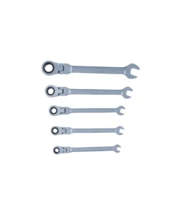 Affare Set chiavi combinate a cricchetto testa snodata 5 pz.