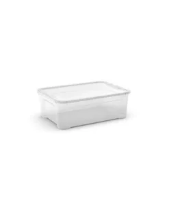 Contenitore con coperchio trasparente keter "tbox m" in plastica 31 lt 55,6x39,1x18,9 cm Sconto