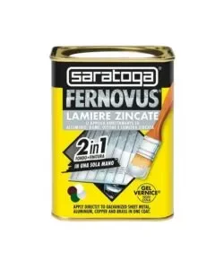 Smalto protettivo per lamiere zincate saratoga "fernovus" marrone 750 ml Super Prezzo