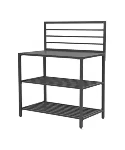 Cucina da esterno modulare ompagrill "modulo 1" in alluminio nero 61,5x100x130 cm Nuova Collezione