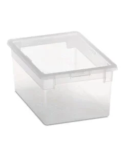 Bestseller Contenitore multiuso con coperchio "light box m/2" trasparente 19,5x28x13,2 cm
