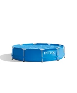 Direttamente Dal Produttore Piscina fuori terra con struttura rotonda intex "metal frame" blu 305x305x76 cm - cod. 28200np