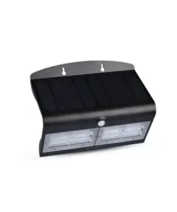 Spedizione Espresso Lampada led solare a muro da esterno vtac nero 4000k