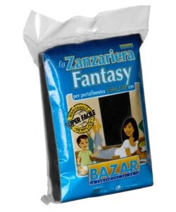 Zanzariera per portafinestra "fantasy" nero in velcro 150x250 cm Consegna Rapida