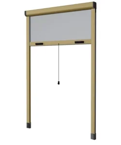 Zanzariera avvolgibile per finestre bronzo con apertura verticale 100x150 cm Bestseller
