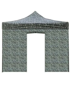 Super Prezzo Telo laterale con porta avvolgibile per gazebo riviera in tessuto impermeabile e anti uv verde effetto militare 3x3 m