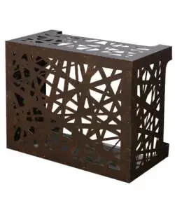 Solo Oggi Copri climatizzatore riviera "artist" in alluminio effetto bronzo 86x44x68 cm