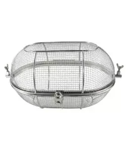 Ultima Occasione Cesto ovale girarrosto per barbecue kamado bono "grande limited" 38x27x16 cm