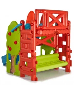 Casetta da giardino per bambini elica garden "bosco" in plastica multicolor 200x125x139 cm Esclusivo