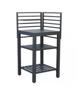 Ultimissimo Modello Cucina da esterno modulabile elica garden "oklahoma 4" in alluminio antracite 62x62x125 cm