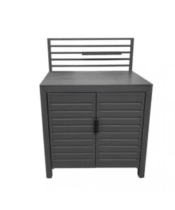 Cucina da esterno modulabile elica garden "oklahoma 3" in alluminio antracite 90x62x125 cm Ultime Pezzi