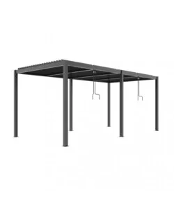 Consegna Rapida Pergola bioclimatica elica garden antracite 7,8x4x2,5 m