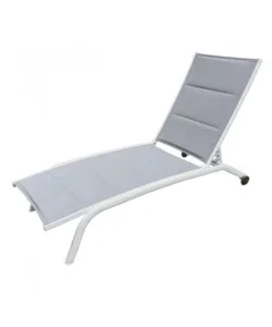 Compra Adesso Sdraio reclinabile e impilabile elica garden "itaca" in alluminio bianco 161x62x92,5 cm