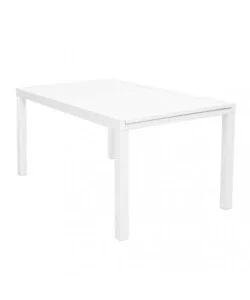 Vendita Finale Tavolo da giardino allungabile elica garden "formentera" in alluminio bianco 160/240x90x75 cm