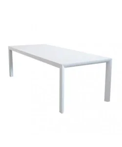 Acquista Ora Tavolo da giardino allungabile elica garden "houston" in alluminio bianco 160/240x100x75 cm