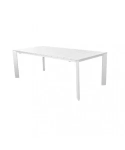 Tavolo da giardino allungabile elica garden "sacramento" in alluminio bianco 165/215x85x75 cm Occasione Imperdibile