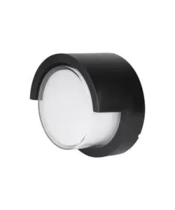 Ultime Pezzi Applique led da esterno rotonda semicoperta vtac nero 3000k 7w