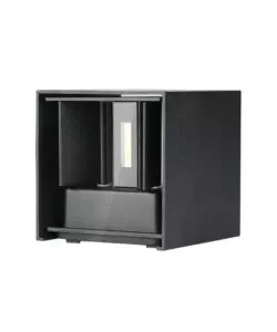 Acquista Ora Applique led da esterno quadrata a doppio fascio luminoso vtac nero 3000k